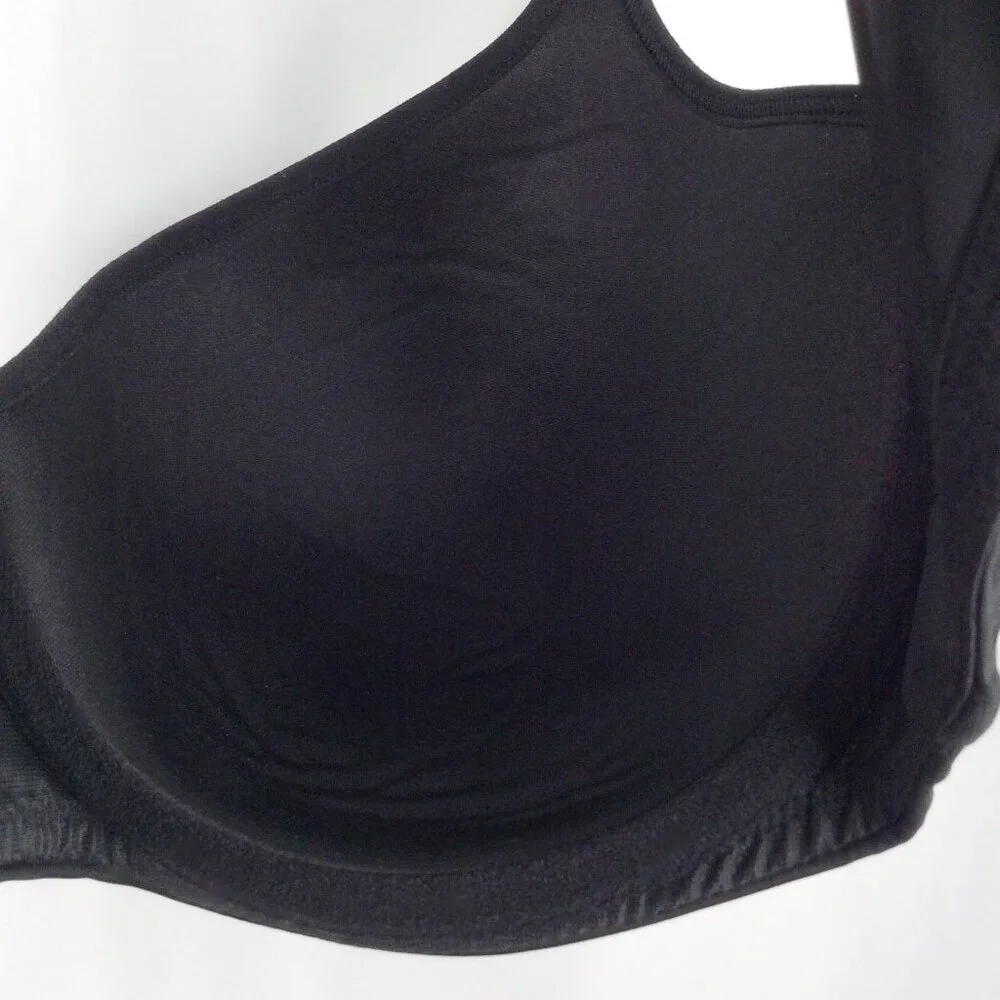 Lane‎ Bryant Cacique Smooth T-Shirt Bra 40DDD Black Comfort Straps Lightly Lined